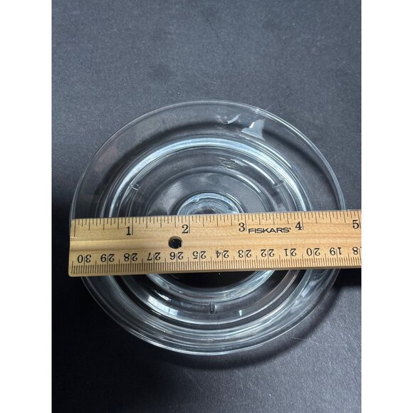 Vintage 1990 Poinsettia & Ribbons Holiday Glass Hurricane Shade Set Christmas - Picture 6 of 7